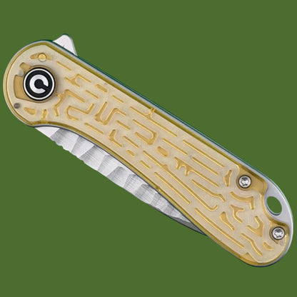Civivi Elementum Liner Lock Polished Ultem Rock Grind