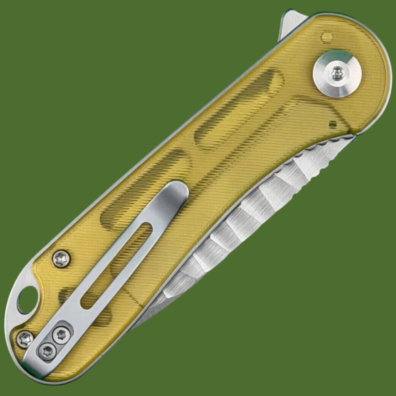 Civivi Elementum Liner Lock Polished Ultem Rock Grind
