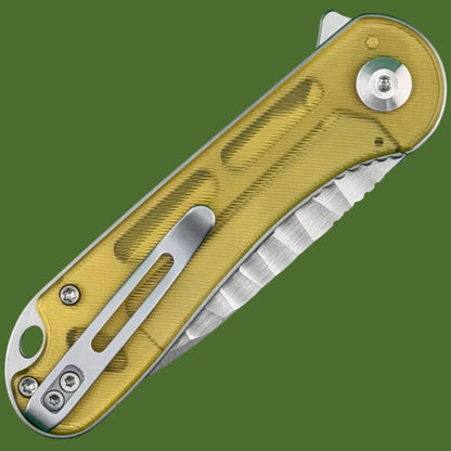 Civivi Elementum Liner Lock Polished Ultem Rock Grind