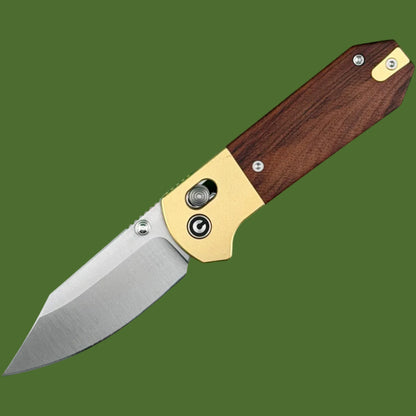 Civivi Yonder Clip Point Crossbar Lock Wood/Brass