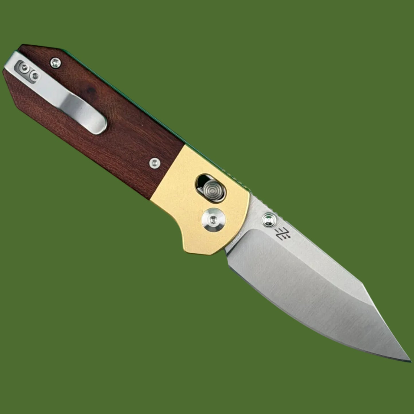 Civivi Yonder Clip Point Crossbar Lock Wood/Brass