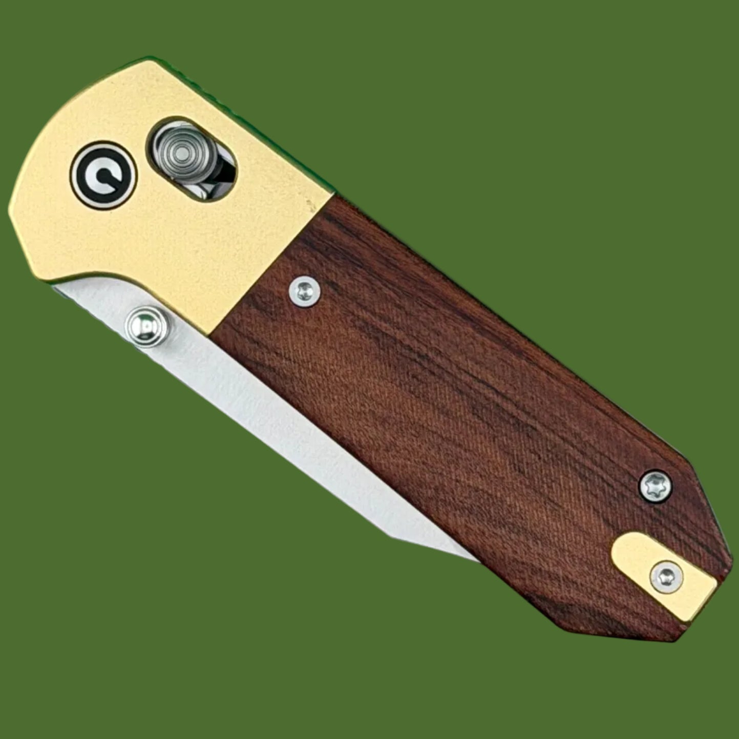 Civivi Yonder Clip Point Crossbar Lock Wood/Brass
