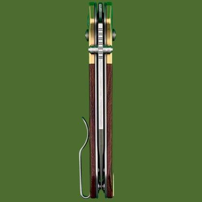 Civivi Yonder Clip Point Crossbar Lock Wood/Brass