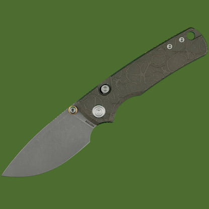 Vosteed Porcupine TiSlim Top Linerlock Acid Wash Copper Titanium Handle (Acid Wash & Stonewash S90V)