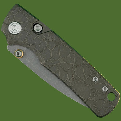 Vosteed Porcupine TiSlim Top Linerlock Acid Wash Copper Titanium Handle (Acid Wash & Stonewash S90V)