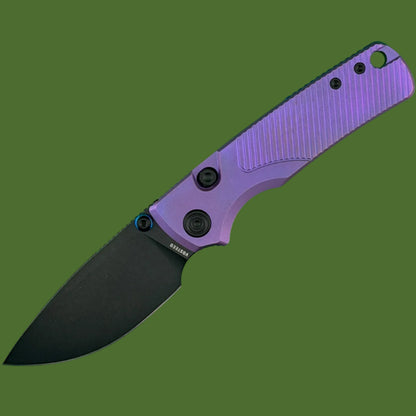 Vosteed Porcupine TiSlim Top Linerlock Rebecca Purple (Black Stonewash)