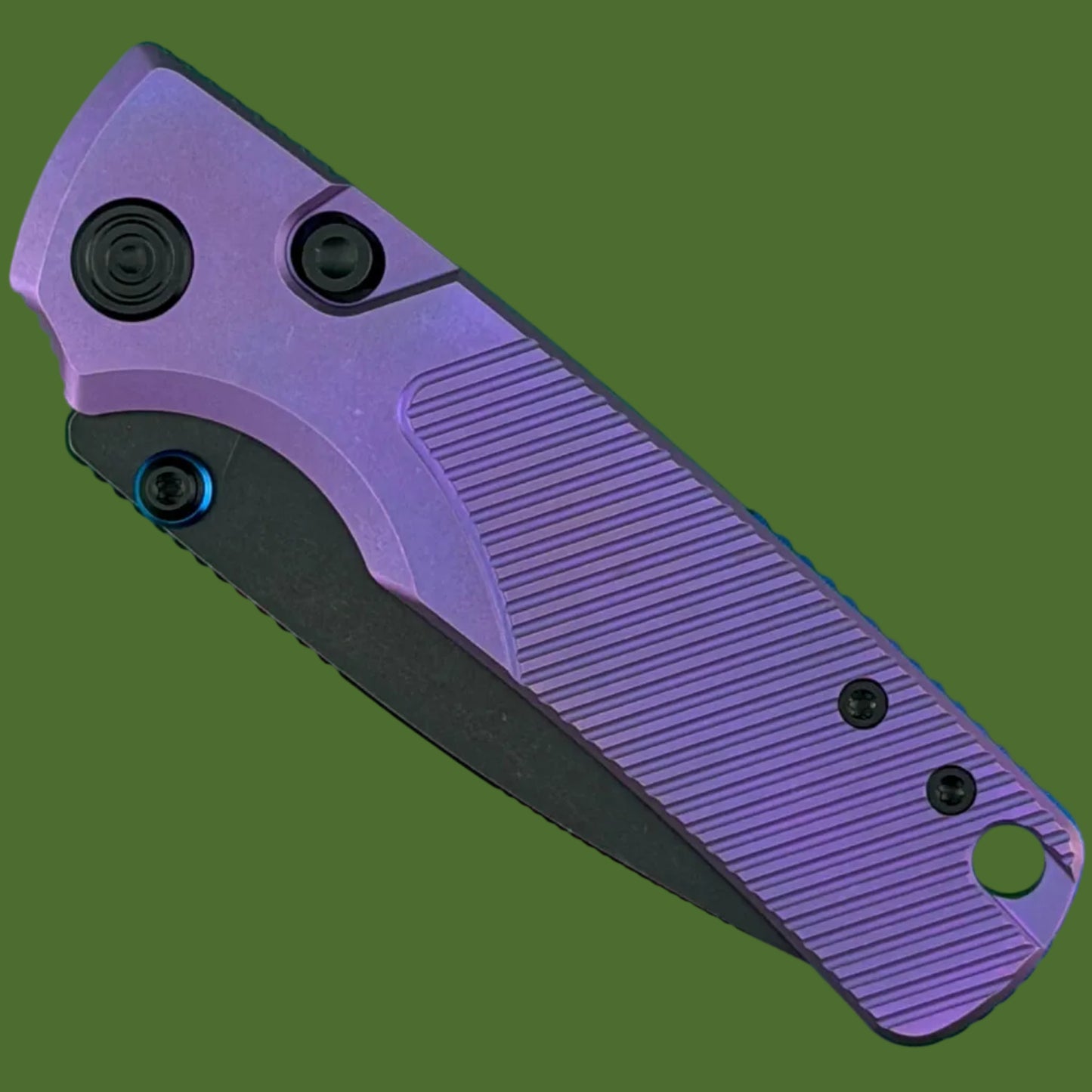 Vosteed Porcupine TiSlim Top Linerlock Rebecca Purple (Black Stonewash)