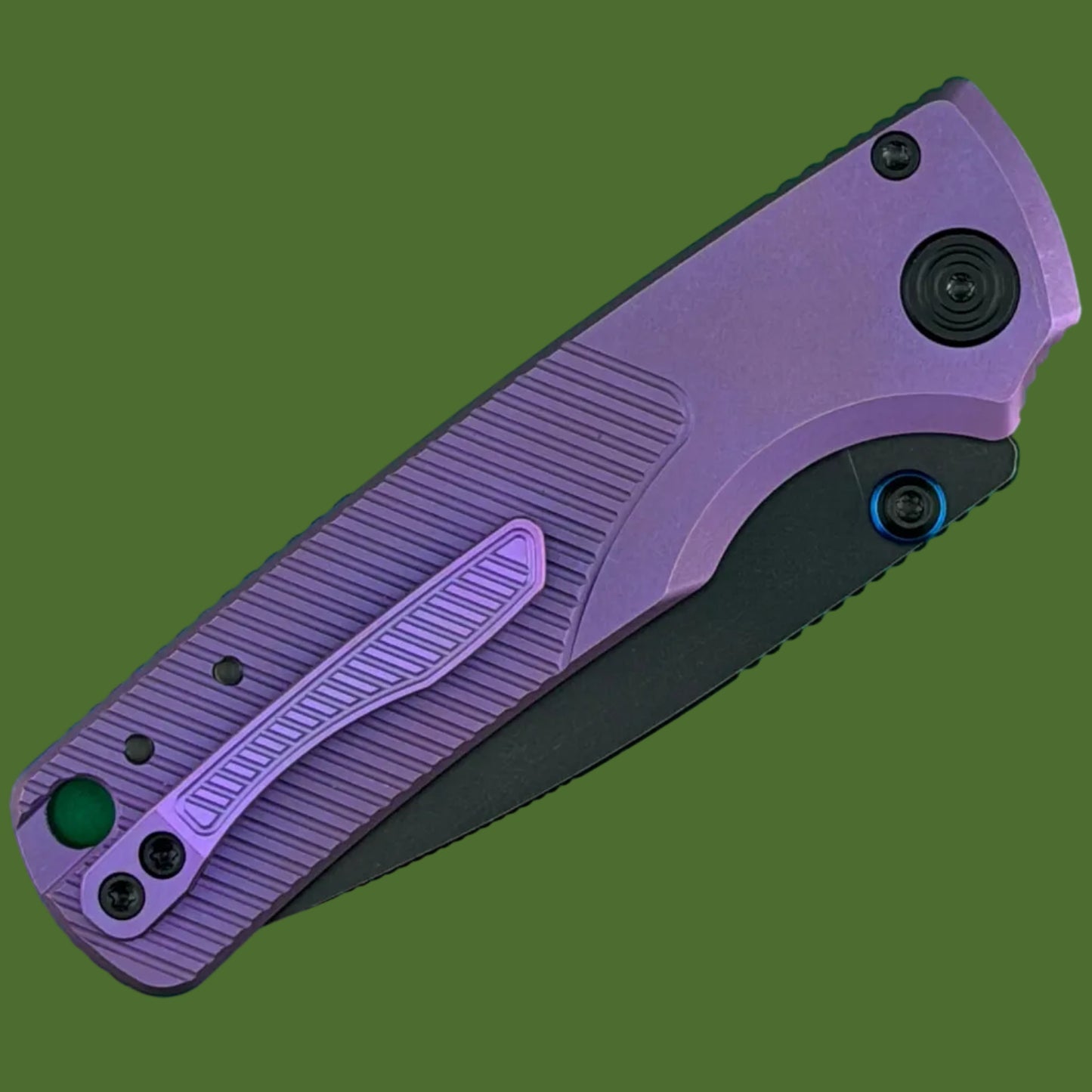 Vosteed Porcupine TiSlim Top Linerlock Rebecca Purple (Black Stonewash)