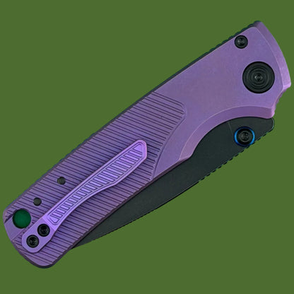 Vosteed Porcupine TiSlim Top Linerlock Rebecca Purple (Black Stonewash)