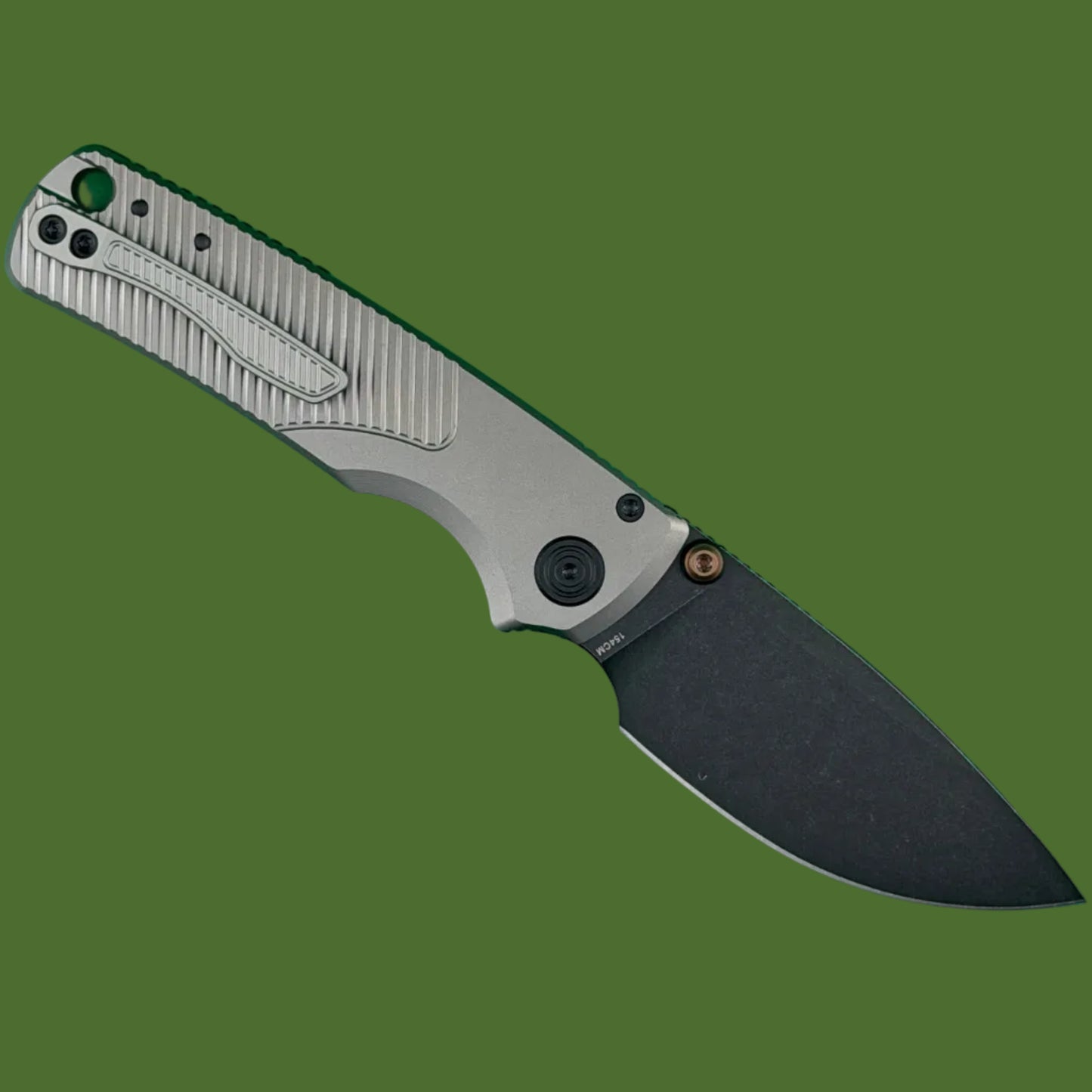 Vosteed Porcupine TiSlim Top Linerlock Dim Grey (Black Stonewash)