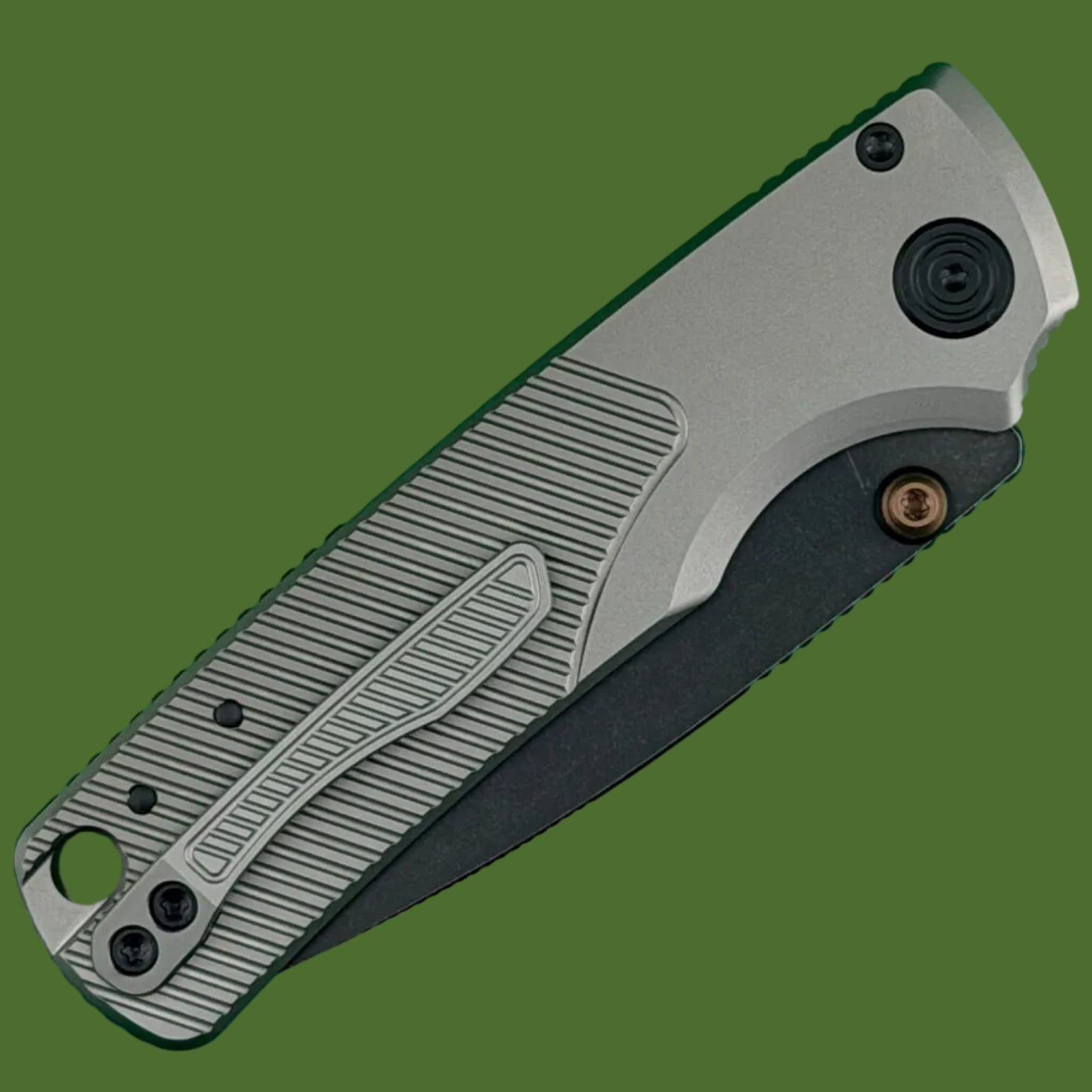 Vosteed Porcupine TiSlim Top Linerlock Dim Grey (Black Stonewash)