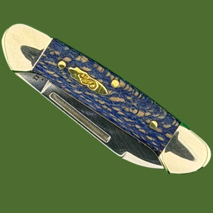 Case Baby Butterbean Slip Joint Blue Sycamore Wood (72132 SS) 63733