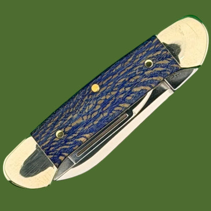 Case Baby Butterbean Slip Joint Blue Sycamore Wood (72132 SS) 63733