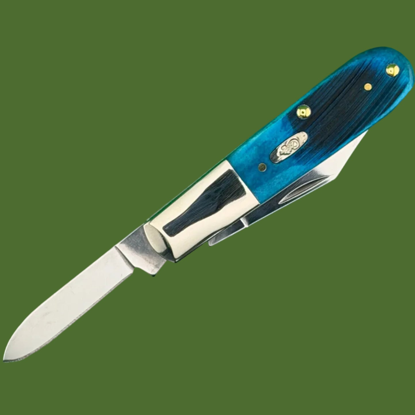 Case Barlow Sawcut Jig Caribbean Blue Bone (62009 1/2 SS) 25581