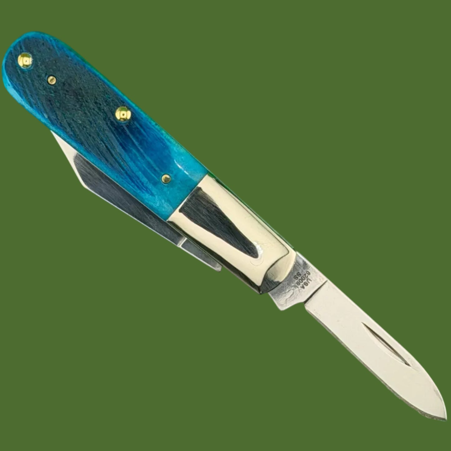 Case Barlow Sawcut Jig Caribbean Blue Bone (62009 1/2 SS) 25581