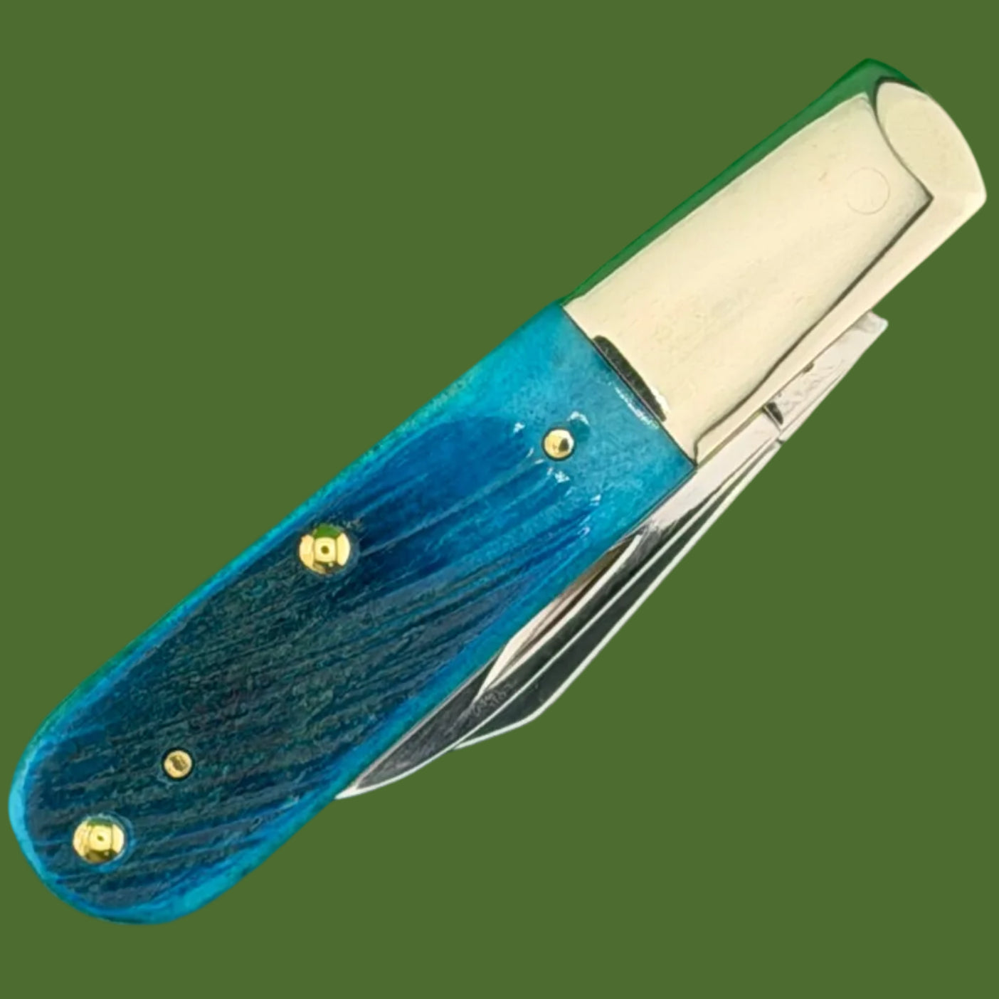 Case Barlow Sawcut Jig Caribbean Blue Bone (62009 1/2 SS) 25581