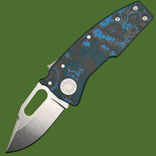 Demko Nano Shark Clip Point Arctic Storm Fat Carbon
