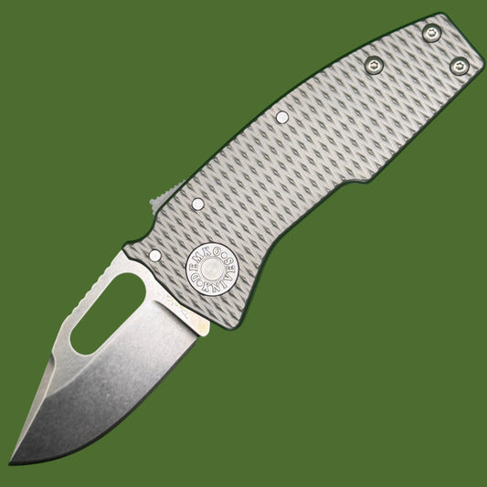 Demko Nano Shark Clip Point Milled Titanium