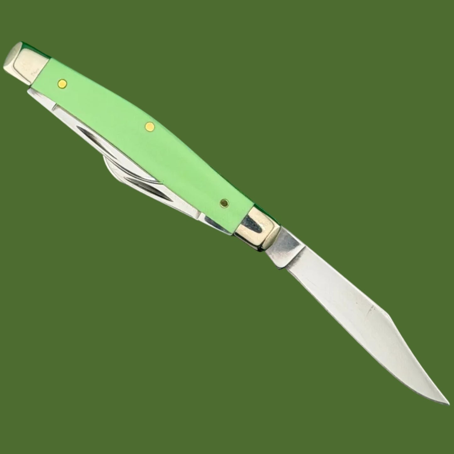 Case Medium Stockman Smooth Green Synthetic (4344 SS) 63832