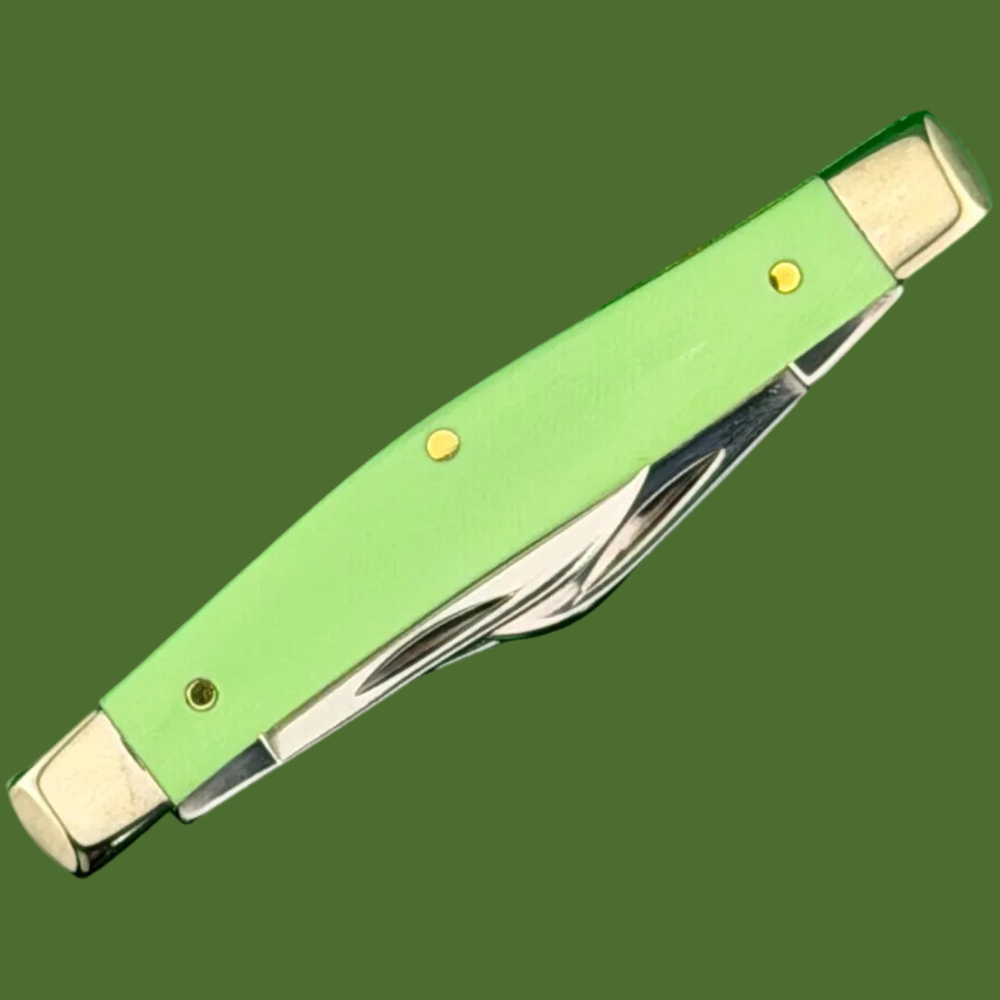 Case Medium Stockman Smooth Green Synthetic (4344 SS) 63832