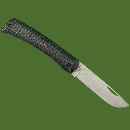 Case Crossroads Sod Buster Jr. Smooth Black Laminate Burlap w/ DayGlow G-10 66382
