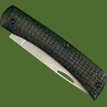 Case Crossroads Sod Buster Jr. Smooth Black Laminate Burlap w/ DayGlow G-10 66382
