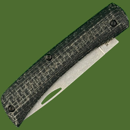 Case Crossroads Sod Buster Jr. Smooth Black Laminate Burlap w/ DayGlow G-10 66382