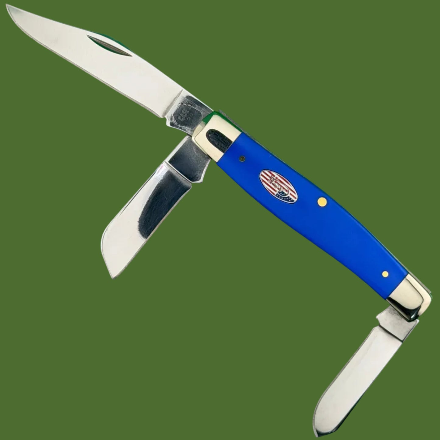 Case Large Stockman Smooth Royal Blue Synthetic (4375 SS) 16405