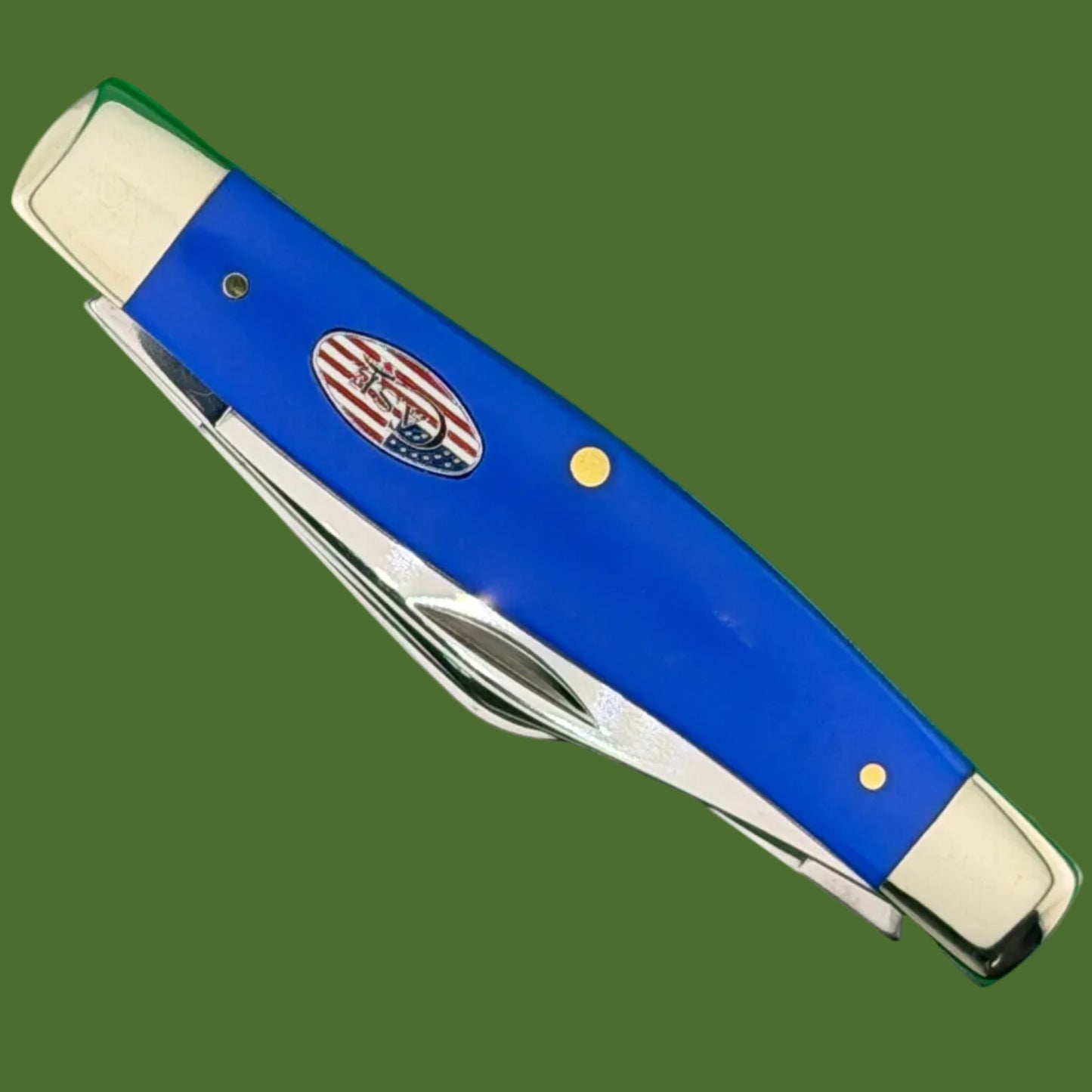 Case Large Stockman Smooth Royal Blue Synthetic (4375 SS) 16405