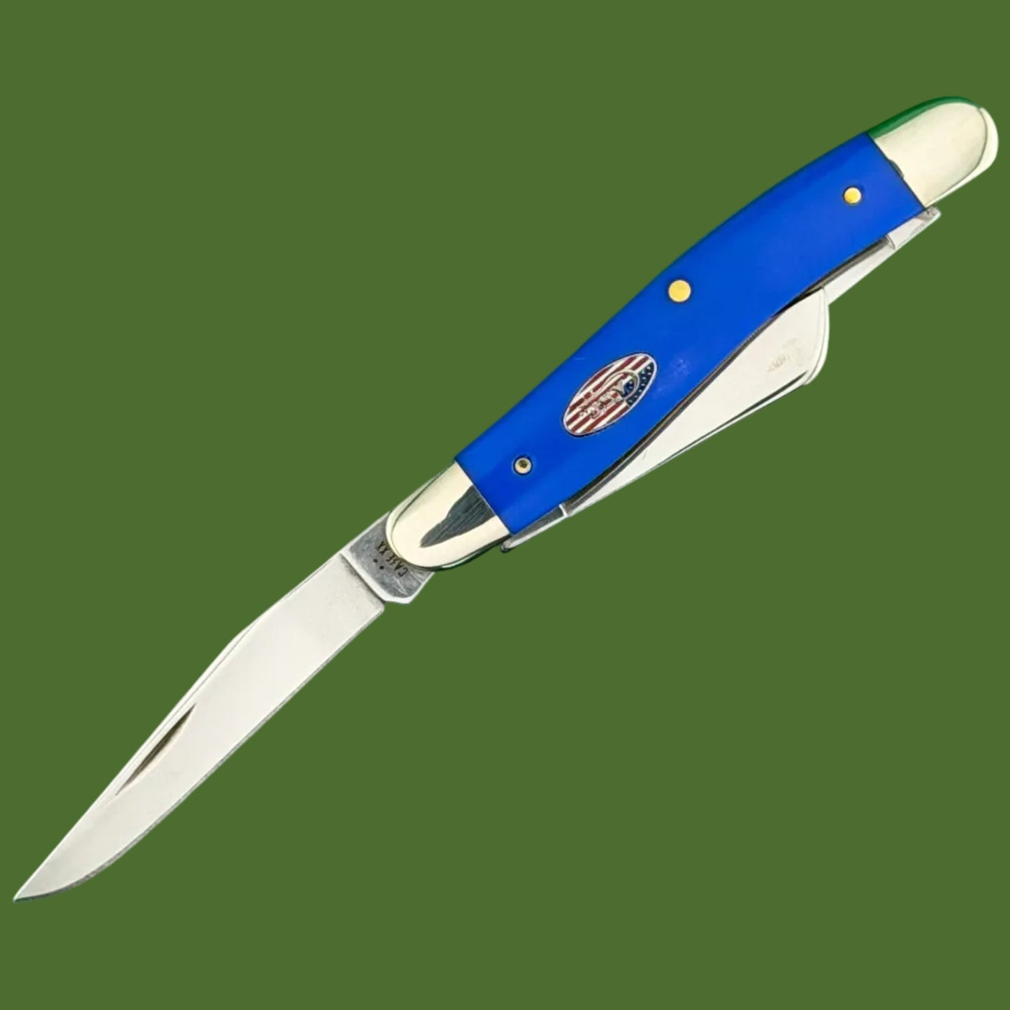 Case Medium Stockman Smooth Royal Blue Synthetic (4318 SS) 16402