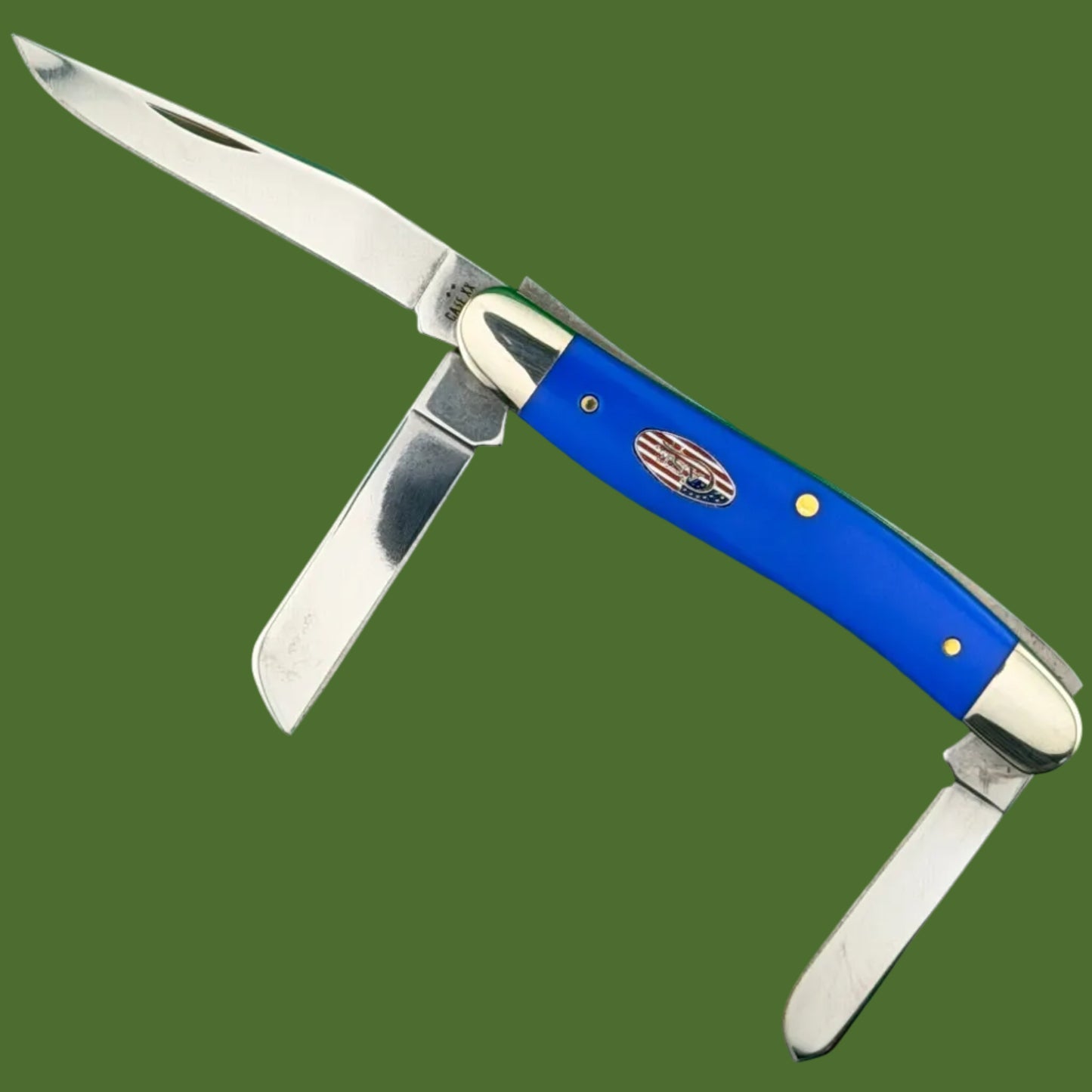 Case Medium Stockman Smooth Royal Blue Synthetic (4318 SS) 16402
