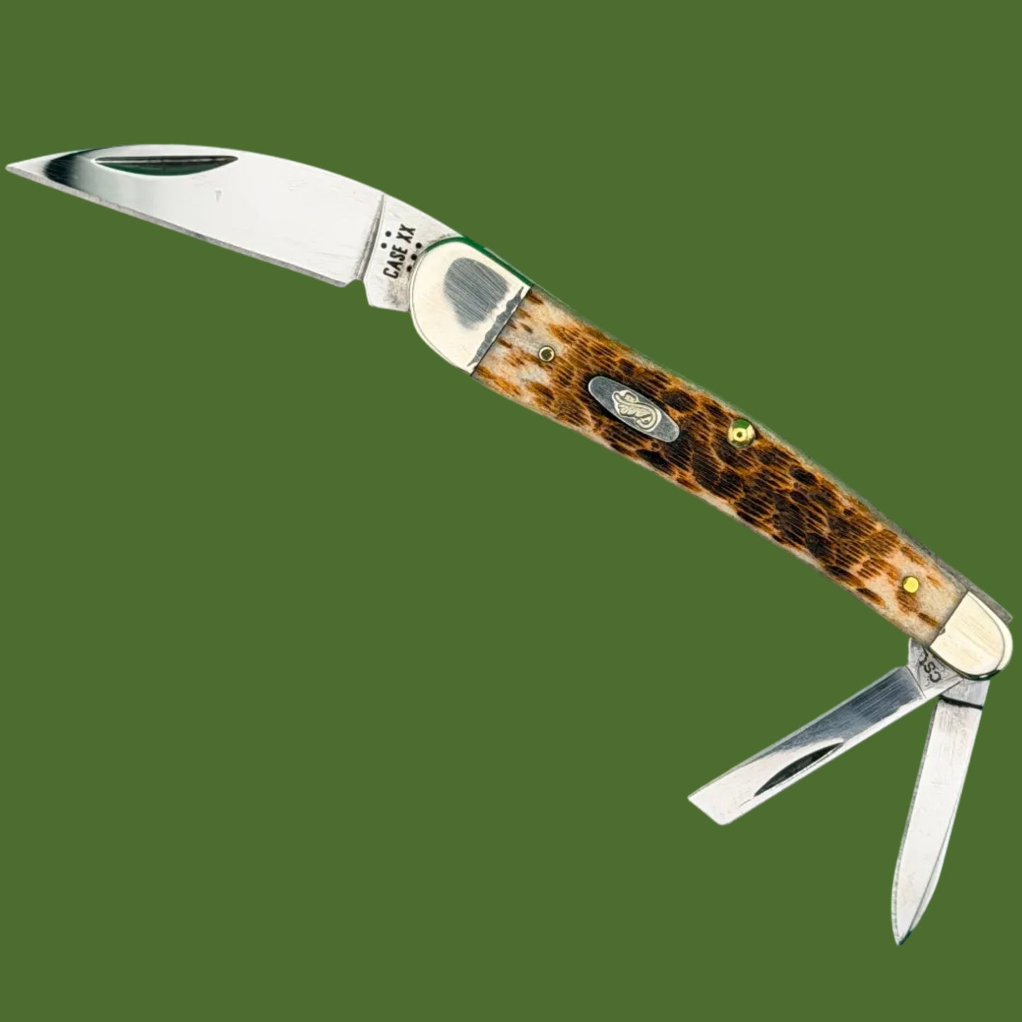 Case Seahorse Whittler Amber Bone Peach Seed Jig (6355WH CS) 30094