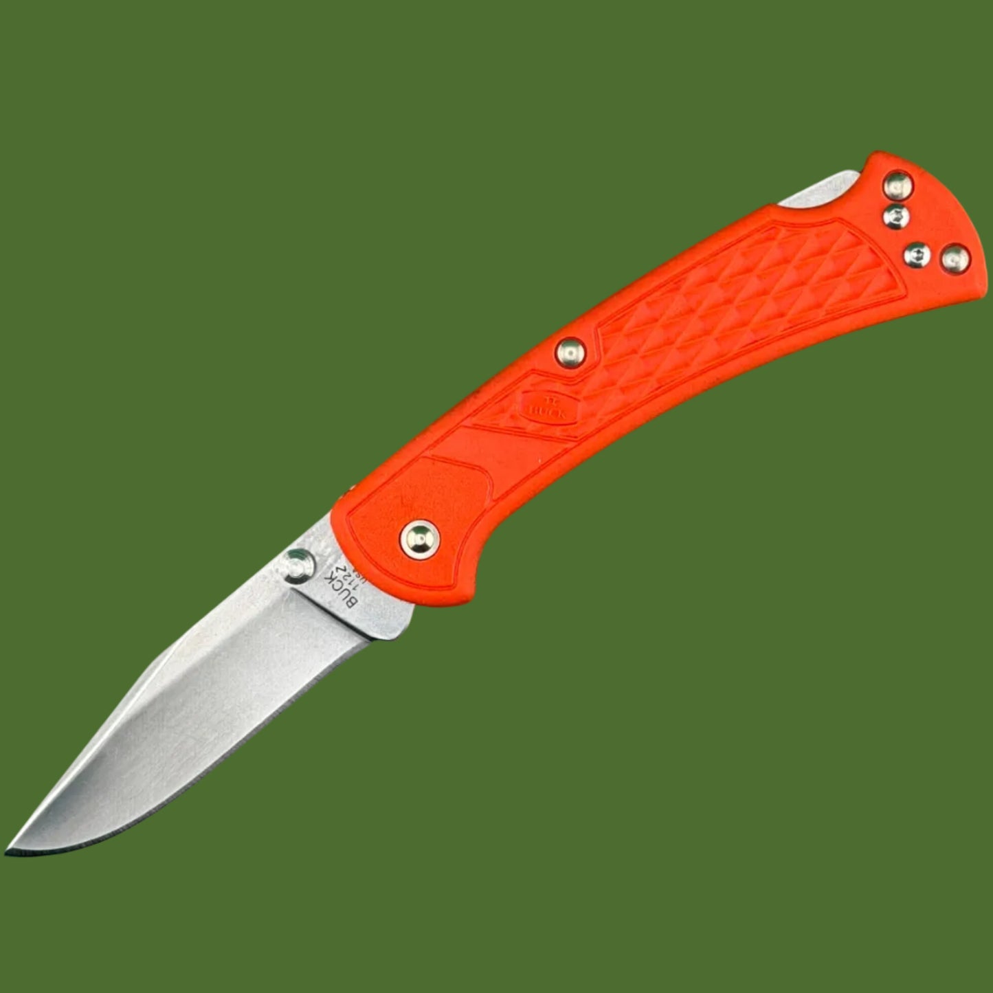 Buck 112 Ranger Slim Select Lockback Orange