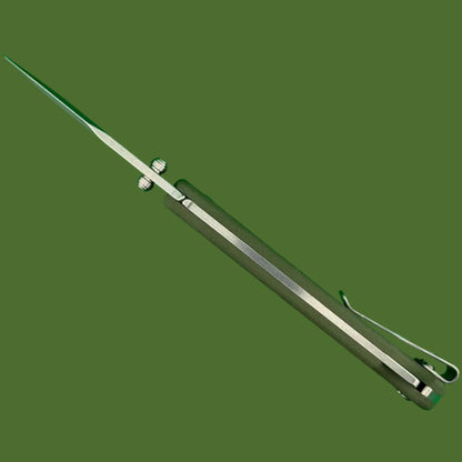 Buck 112 Ranger Slim Select Lockback Green