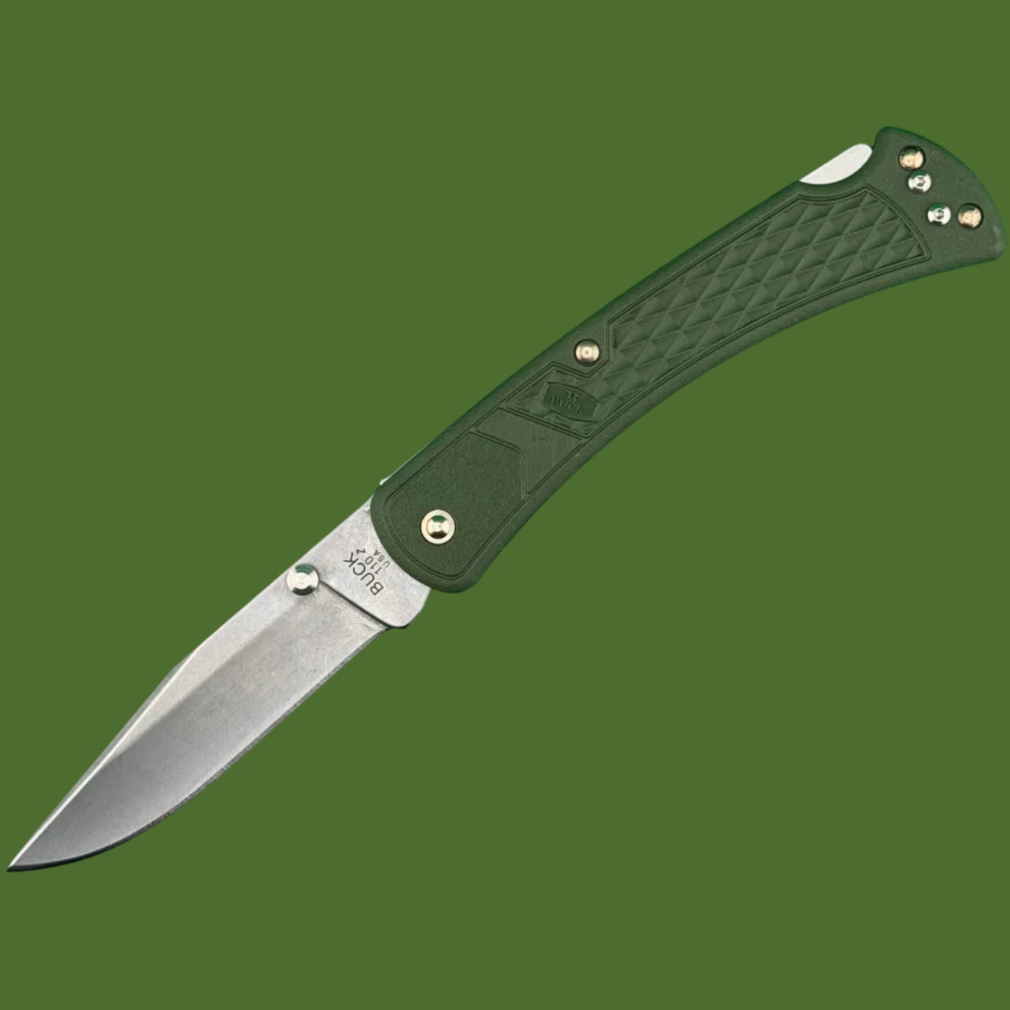 Buck 110 Slim Select Lockback Green