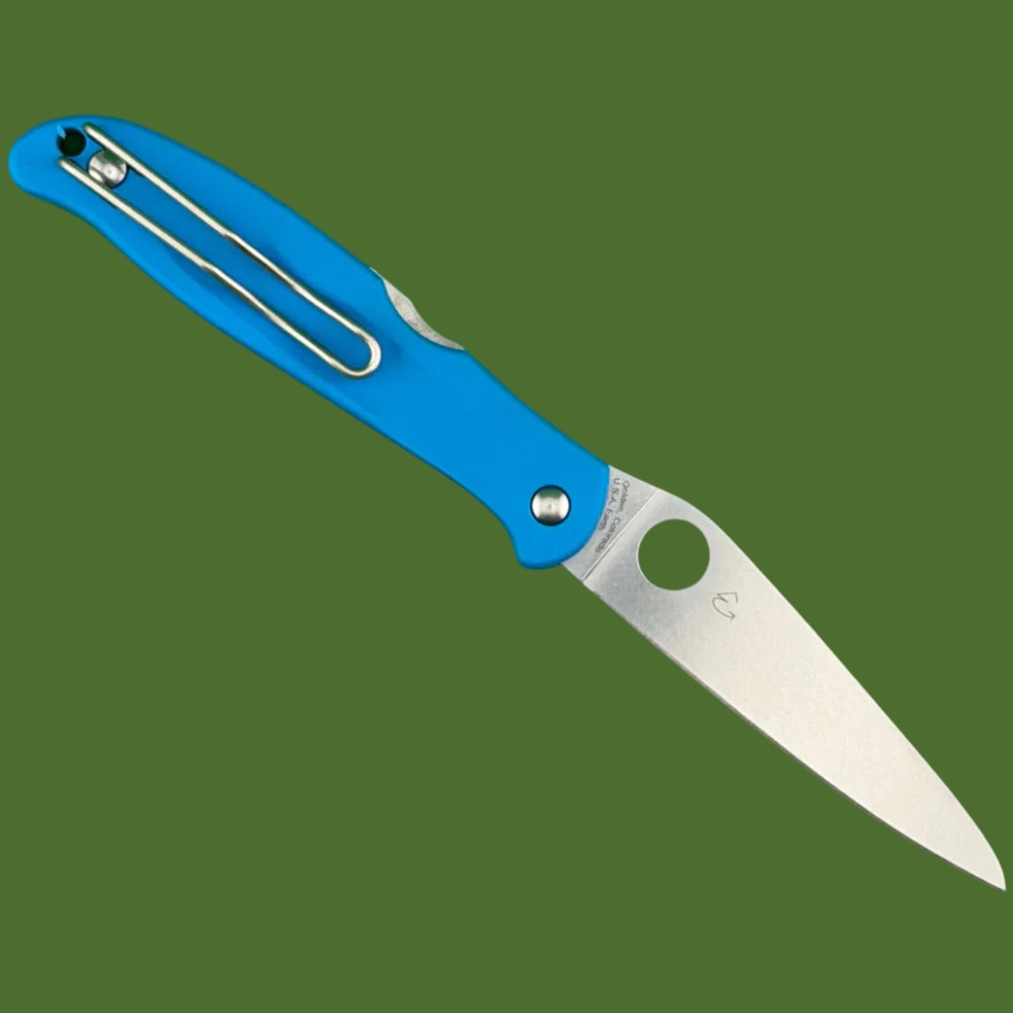Spyderco Charisma Lightweight Lockback Blue FRN C259PBL