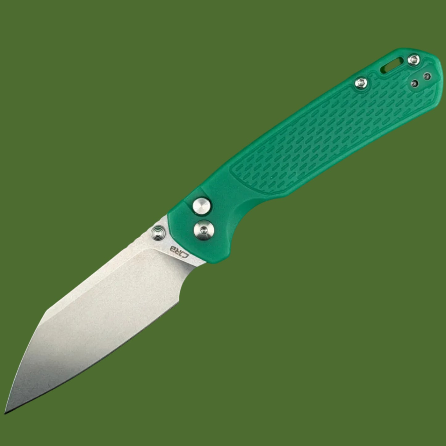 CJRB Pyrite Light Button Lock Blue-Green Color Change Handle