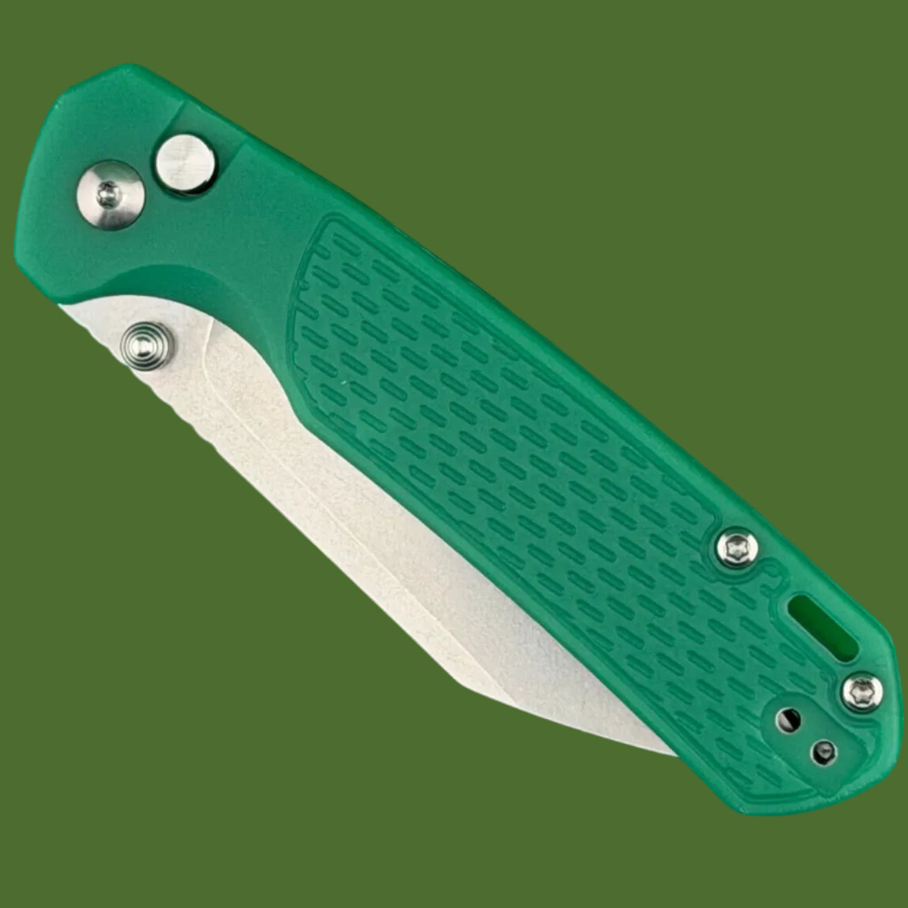 CJRB Pyrite Light Button Lock Blue-Green Color Change Handle