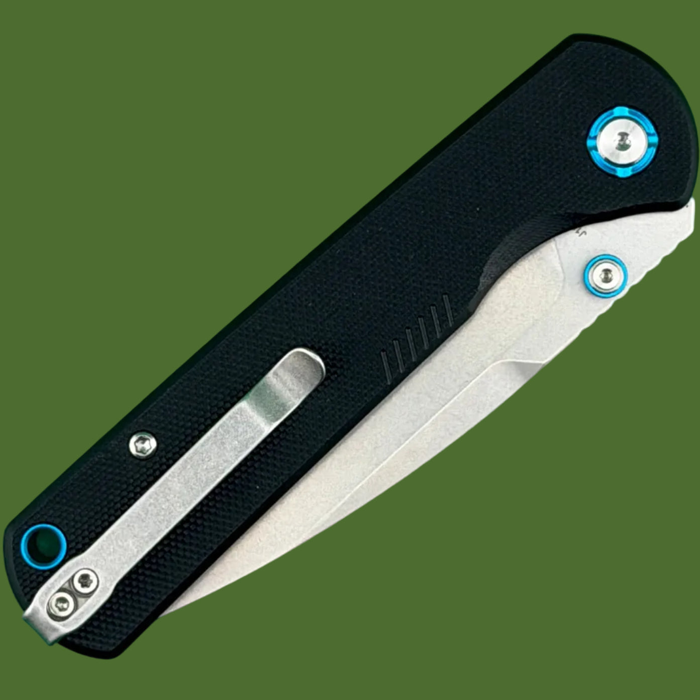 CJRB Latitude Top Linerlock Black G-10 Stonewash