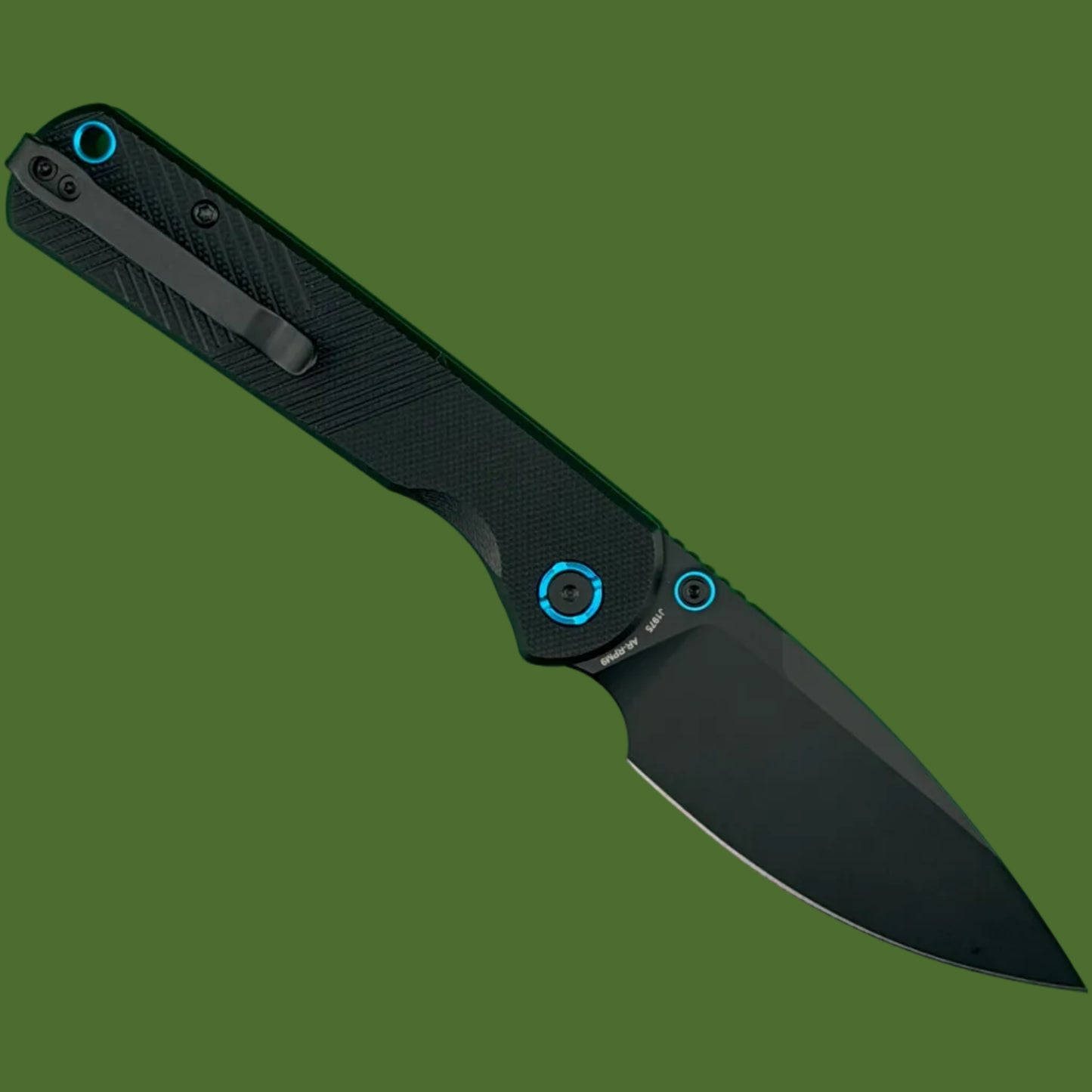 CJRB Latitude Top Linerlock Black G-10 Black PVD