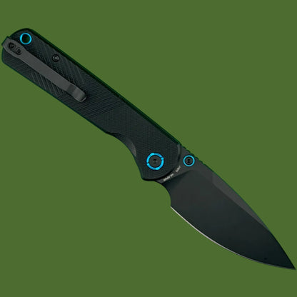 CJRB Latitude Top Linerlock Black G-10 Black PVD