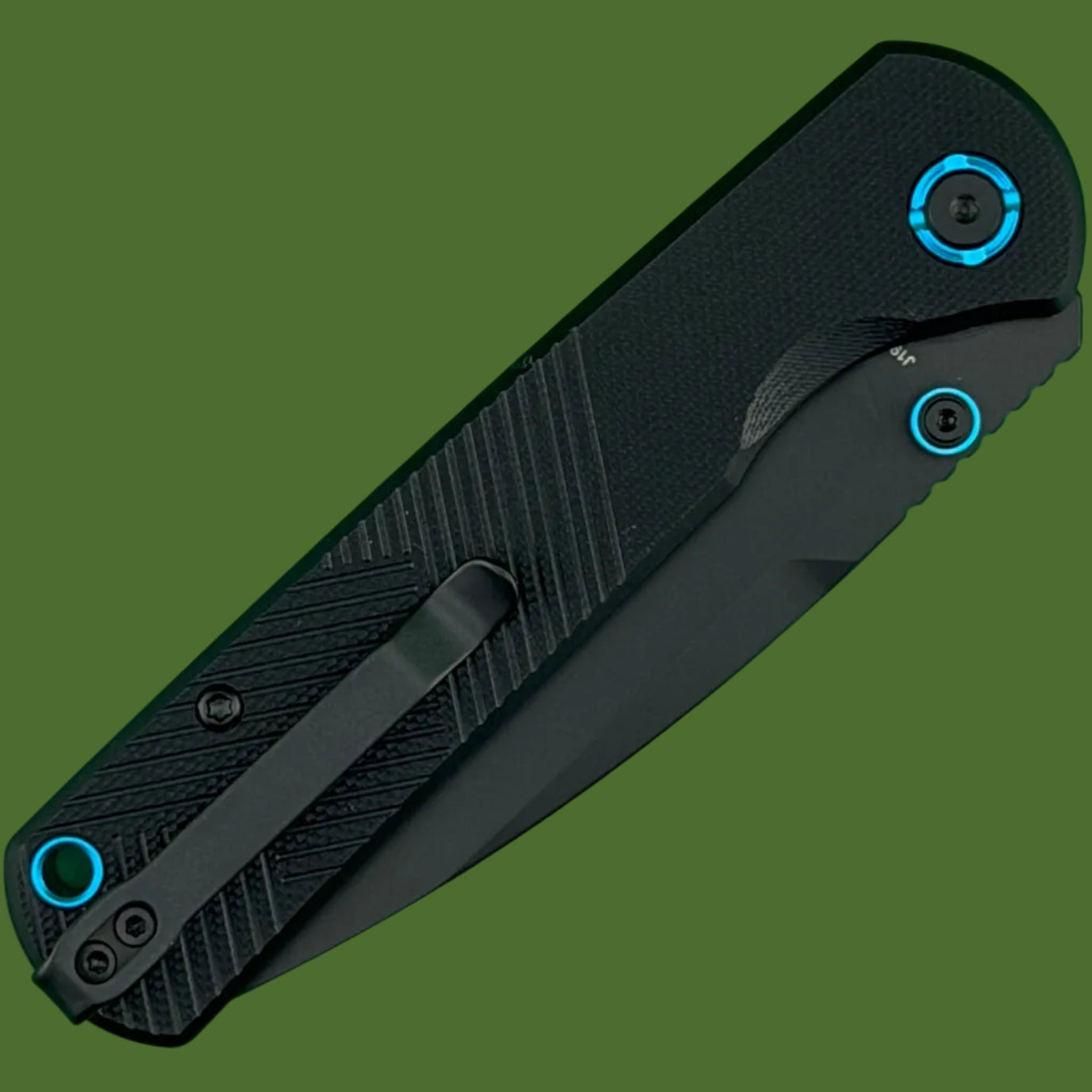 CJRB Latitude Top Linerlock Black G-10 Black PVD