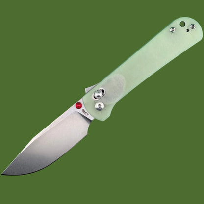 CJRB Bolt Recoil Lock V2 Glow-in-the-Dark Handle Stonewash