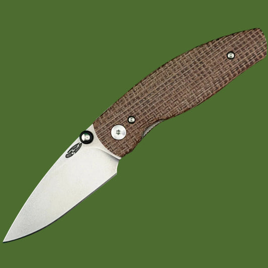 TRM Neutron 2 Linerlock 3D Burlap Micarta