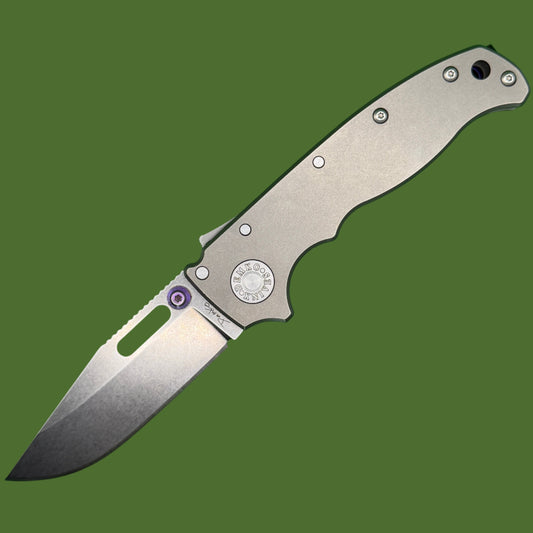 *Pre-Owned* Demko AD20.5 Smooth Titanium (Modified Thumb-studs and Clip)