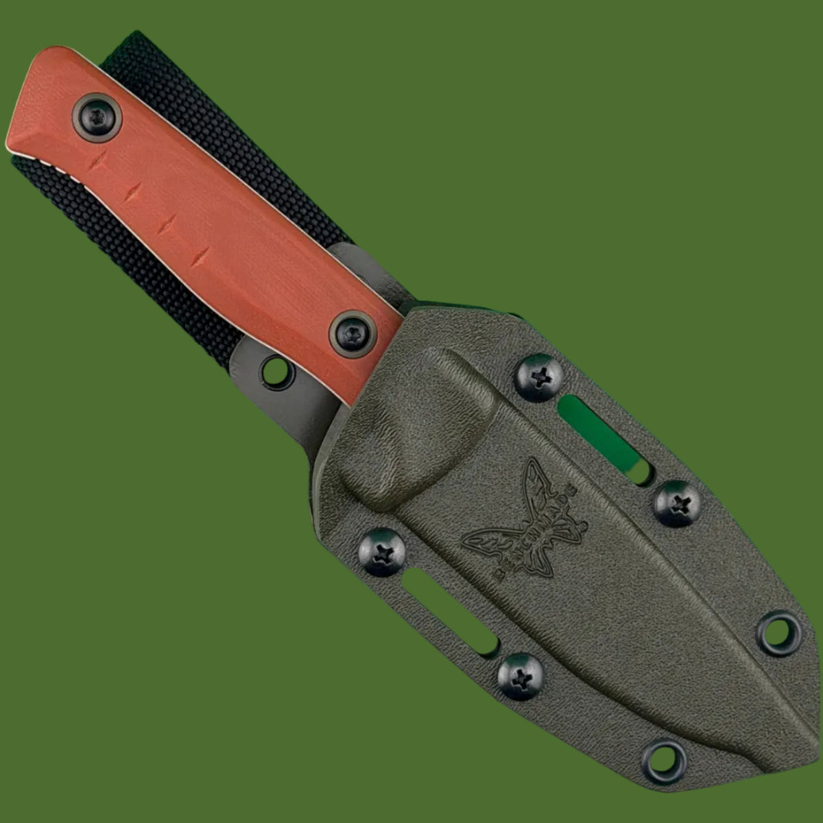 Benchmade Slipridge Fixed Blade Rust Orange G-10 15650-01