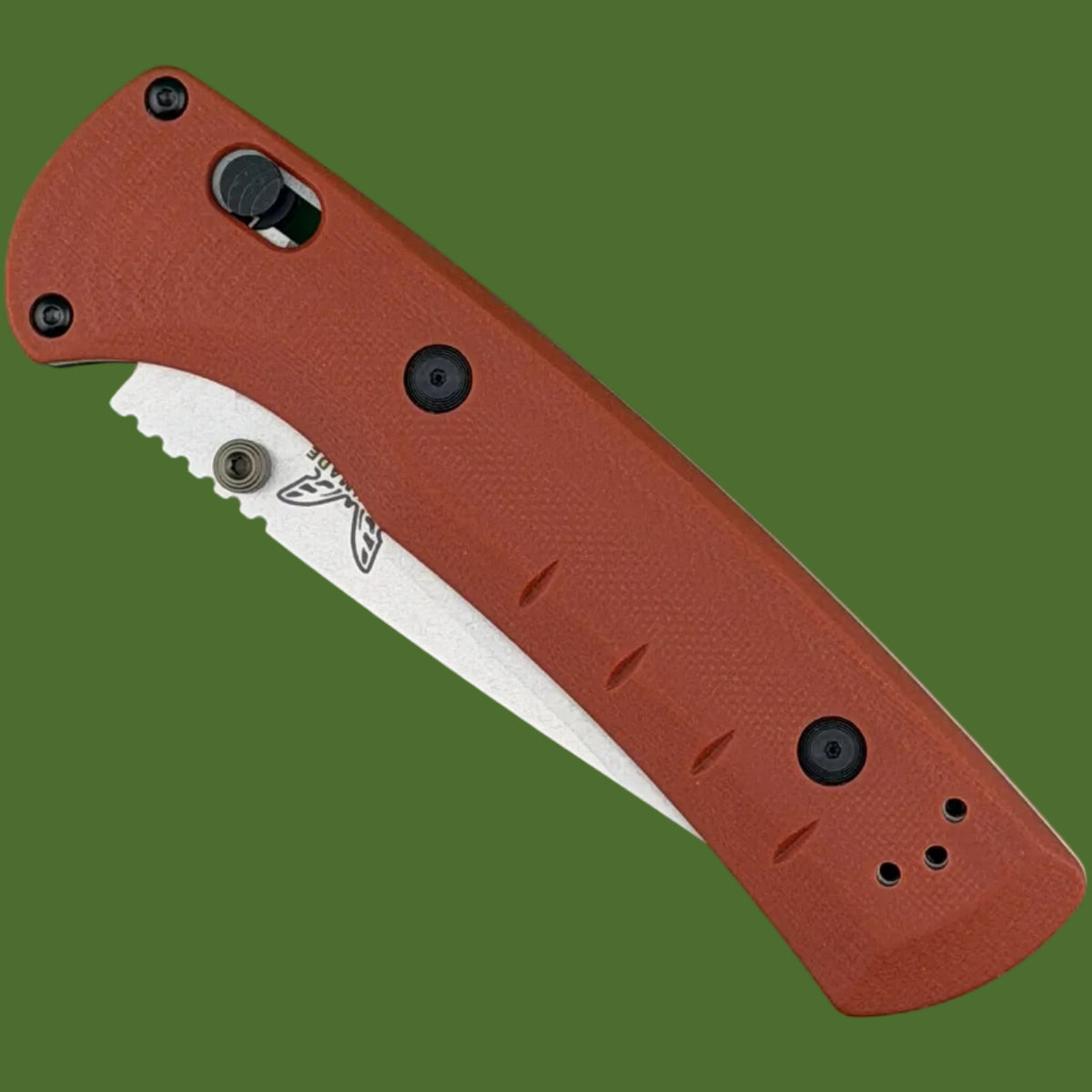 Benchmade Slipridge Folder Rust Orange G-10 15090-01