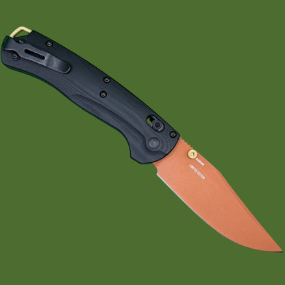 Benchmade Taggedout Limited Edition (Black G-10, Burnt Orange) 15536CR-2501