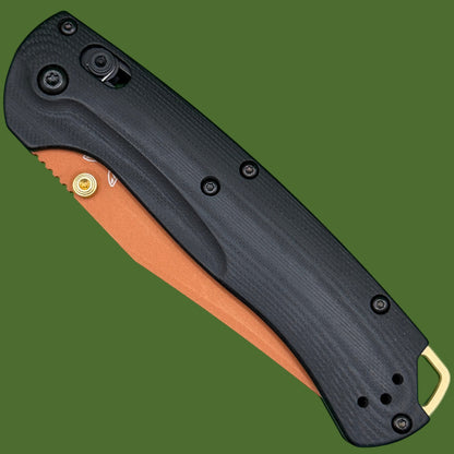 Benchmade Taggedout Limited Edition (Black G-10, Burnt Orange) 15536CR-2501