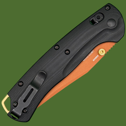 Benchmade Taggedout Limited Edition (Black G-10, Burnt Orange) 15536CR-2501